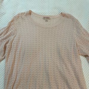 Pink knit top